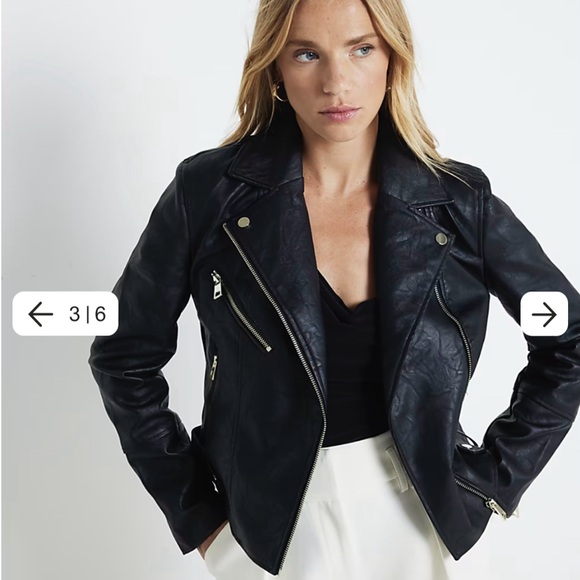 River Island Leather Jacket - Picture 2 of 6